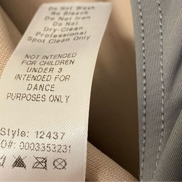 WEISSMAN Dance costume lyrical gray mesh dress Beneath Your Beautiful 12437 LC - Picture 11 of 13